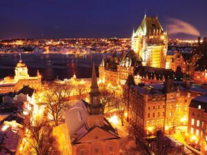 OLd Quebec at night